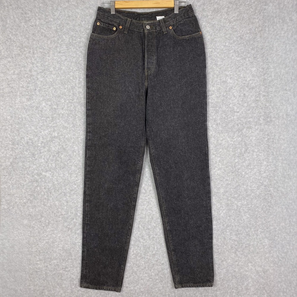 Vintage 1991 Levi's Jeans Womens 13 M Black 501 Cotton Button Fly Made in USA